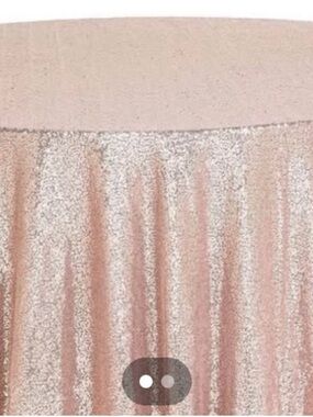 120” round sequin table cloth